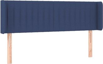 vidaXL Cabecero Con Led De Tela Azul 147x16x78/88 Cm Vidaxl