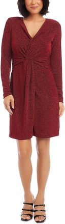 Karen Kane Twist Front Dress Red