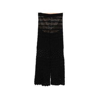Semicouture Wide Trousers - female - Semicouture - Wide Trousers - Black - XS - Trousers