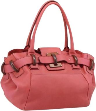 Ferragamo Pre-owned Leather Shoulder Bag - Dames - Vintage Schoudertas - Rood - ONE Size - Leer - Vintage