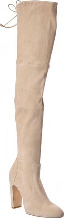 Stuart Weitzman Womens Vidaland 100 Suede Over-The Knee Boot In Tan