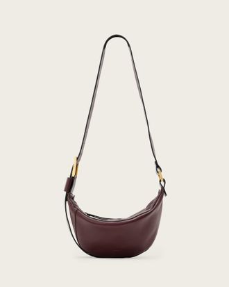 AllSaints Luna Slouchy Leather Crossbody Bag