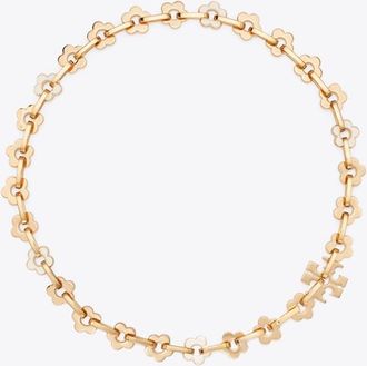 Tory Burch Womens Forget Me Not Interlocking Necklace, One Size