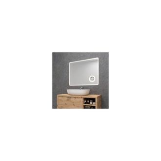 Morini Specchio a led rettangolare hydra con ingranditore retroilluminato 3d 90x70 cm