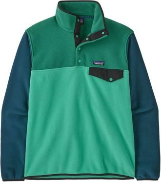 Patagonia Lightweight Synch Snap-T P/O Fleecepullover f&uuml;r Herren | t&uuml;rkis
