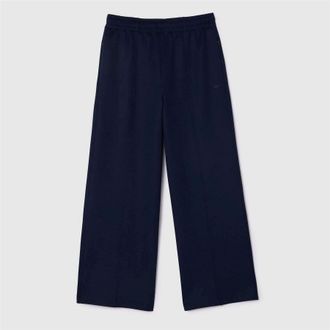 Lacoste Womens Interlock Joggers Tracksuit Bottoms in Blue - Size 10 UK