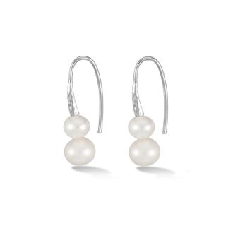 Dower & Hall Timeless White Pearl Duo Earrings