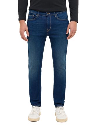 Mustang Skinny-fit-Jeans MUSTANG Herren Style Frisco Skinny, Herren, Gr. 36, L&auml;nge 30, blau (803 dunkelblau), Denim/Jeans, 98% Baumwolle, 2% Elasthan, unifarb