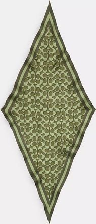 Coach Signature Silk Diamond Scarf