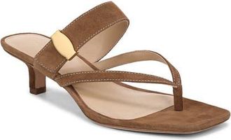 Veronica Beard Salva Kitten Heel Sandal in Chestnut at Nordstrom, Size 8.5