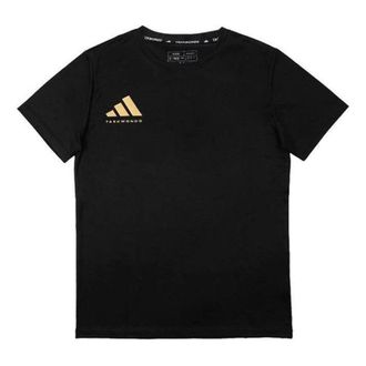 adidas Sports T-Shirt Asia Sizing Black Gold ADICLTS24CTK-BG