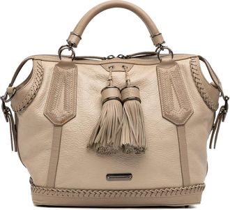Burberry Pre-owned Burberry Leather Whipstitch Tassel Ellers Satchel CNDONHOUDON