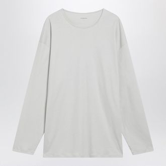 Christophe Lemaire Chalk Colored Cotton And Silk Interlock T Shirt