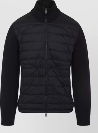 Moncler down quilted zip-up cardigan