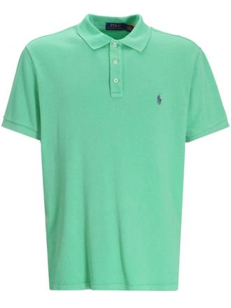 Polo Ralph Lauren Katoenen poloshirt met borduurwerk - Groen