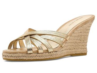 Veronica Beard Phylina Slide Sandals Womens Sandals Gold : 6.5 M, Suede