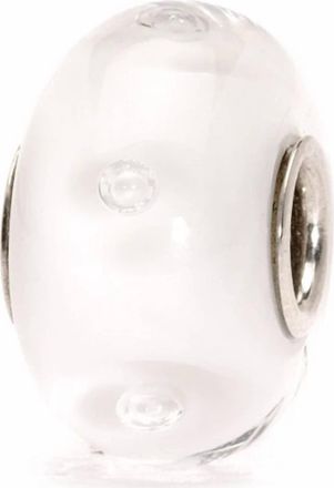 Trollbeads Womens Bubbles Glass Bead Charm In White