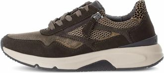 Gabor Rollingsoft Sneaker - Dames - Schoenen - Bruin - Maat: 39 1/2 EU Leer