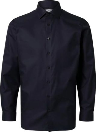 Selected cotton shirt - men - Cotton - S - Blue