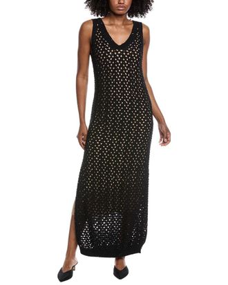 Brunello Cucinelli Crochet Linen & Silk-Blend Maxi Dress