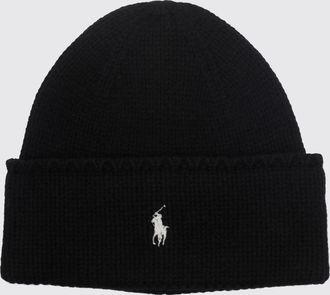 Polo Ralph Lauren Cappello beanie in lana con risvolto e logo Pony