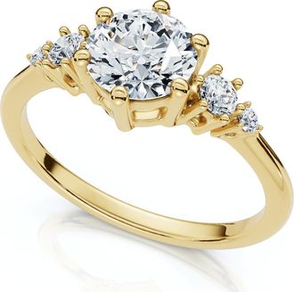 Pompeii3 EF/VS 1Ct Diamond Engagement Ring 14k Gold or Platinum Lab Grown