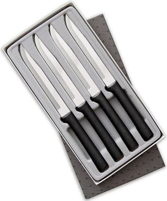 Rada 4 Piece Steak Knives Set with Gift Box in Black at Nordstrom