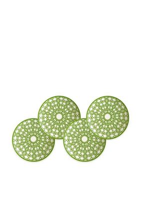 Caskata Newport Verde Garden Gate Small Plates - Porcelain - Set 4 in Green at Nordstrom