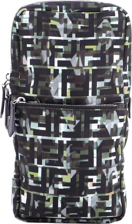 Fendi Fendi Front Pocket Sling Bag Camouflage Zucca Nylon Small (Authentic Pre- Loved)