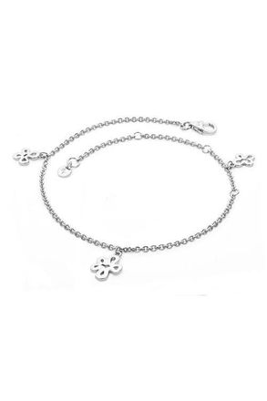 Lucy Quartermaine Open Splash Anklet in Sterling Silver at Nordstrom, Size 9