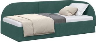 vidaXL Estructura De Cama En Esquina Verde Oscuro 90 Cm X 200 Cm Vidaxl