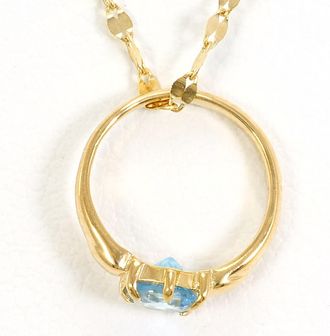 C&A Unbranded blue yellow gold yellow gold (18K) Necklace (Pre-Owned)