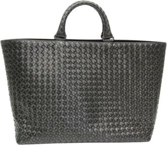 Bottega Veneta Pre-owned Intrecciato Tote Bag - Dames - Vintage Shopper - Zwart - ONE Size - Vintage