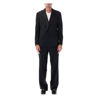 Lardini Broeken, Heren, Zwart, L, Wol, Smoking Suit Pant 23