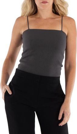 Rito Ladies Charcoal Gray Recycle-Polyester Knit Cami-Top, Brand Size 36