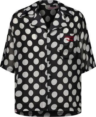 Charles Jeffrey Loverboy Camicia a fiori - Nero