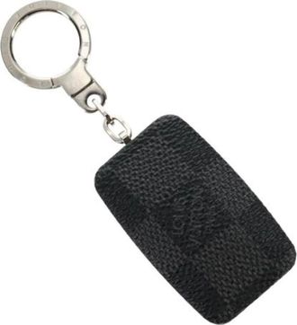Louis Vuitton Pre-owned Accessories, female, Black, Size: ONE SIZE Pre-owned Canvas Key Holder
