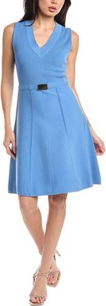 St. John Flared Knit Midi Dress