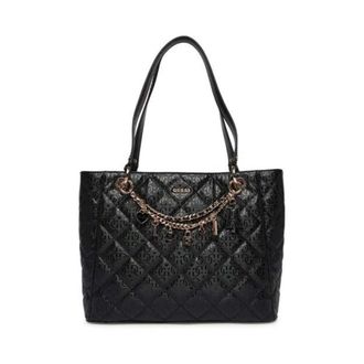 Guess Libby Noel Tote - female - Guess - Shoulder Bags - Black - ONE SIZE - Bags