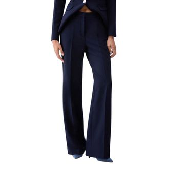 Liu Jo Wide Trousers, female, Blue, Size: XS Palazzo Trousers