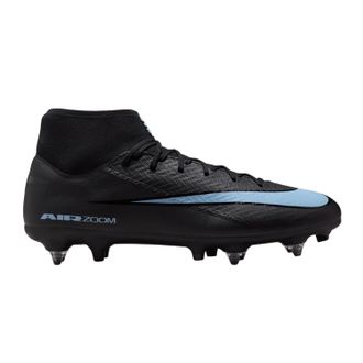 Nike Mercurial Superfly 10 voetbalschoenen voor heren, voor zachte ondergrond (ZWART/BLAUW)