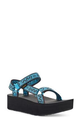 Teva Universal Platform Sandal in Bandana Aquarius at Nordstrom Rack, Size 6