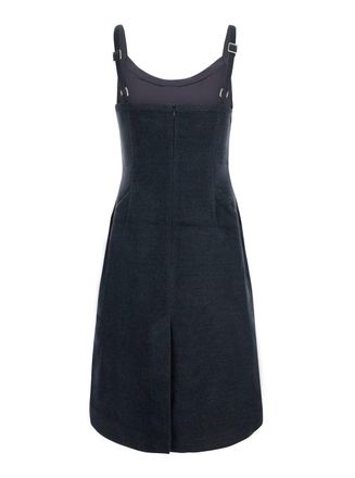 Shushu/Tong Floral-Appliqu&eacute;d Wool Dress - Gray