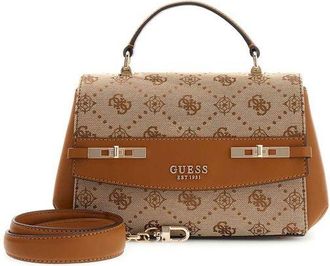 Guess Womens Top Handle Bag Latte Logo Polyester - Top-Handle-Bags