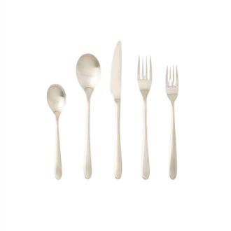 Blue Pheasant Alba Flatware Set In Silver