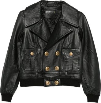 R13 Jack met dubbele rij knopen - Zwart