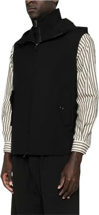 Emporio Armani Jassen, Heren, Zwart, L, Wol, Wollen Vest