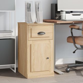 vidaXL Vidaxl - Armario Auxiliar Y Caj&oacute;n Madera Contrachapada Roble 40x50x75 Cm