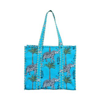 Generic Animal Print Quilted Tote Shoulder Bag for Women - Large Lightweight Handbag, Stylish Shoulder Carry Bag for Work, Travel, Shopping & Everyday Use