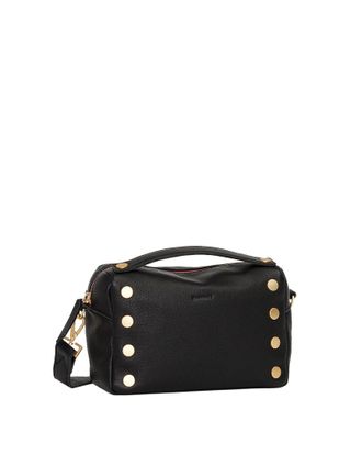 Hammitt Hammitt Evan Crossbody Black Brushed Gold Red Zip